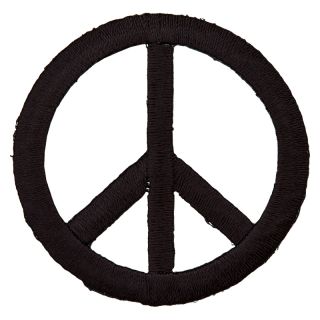 Applikation - Peace - schwarz