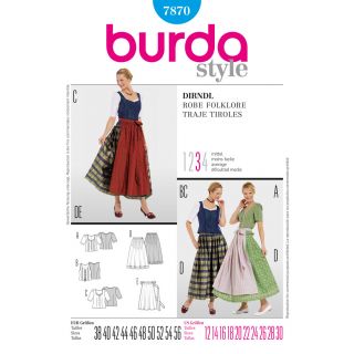 Schnittmuster - burda style - Dirndl - 7870