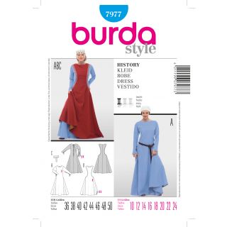 Schnittmuster - burda style - Kleid Mittelalter - 7977