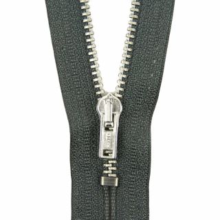 Reißverschluss Opti - M40-silber - 20cm - Werraschieber - nicht teilbar - granit