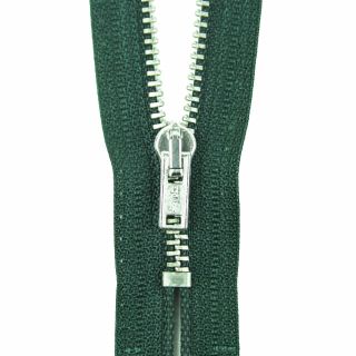 Reißverschluss Opti - M40-silber - 12cm - Werraschieber - nicht teilbar - tannengrün