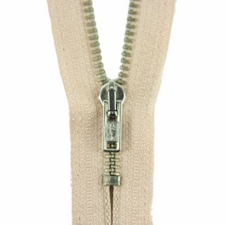 Reißverschluss Opti - M40-silber - 18cm - Werraschieber - nicht teilbar - ecru