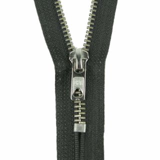 Reißverschluss Opti - M60-silber - 20cm - Werraschieber - nicht teilbar - granit