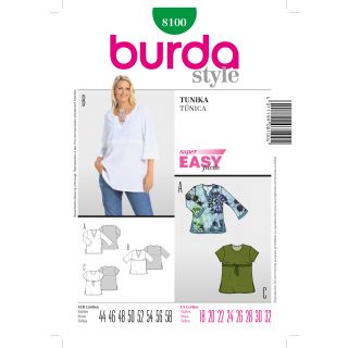 Schnittmuster - burda easy - Plus Size - Tunika - 8100