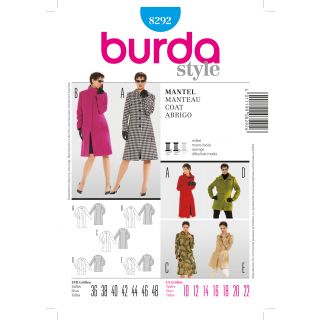 Schnittmuster - burda style - Mantel - 8292