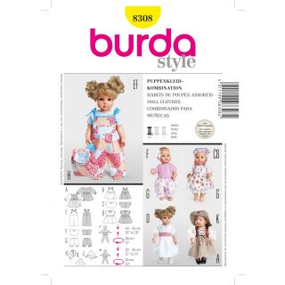 Schnittmuster - burda style - Puppenkleider - 8308