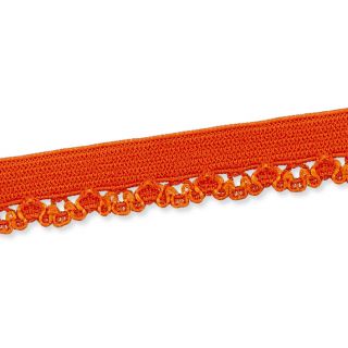 Spitzenborte - elastisch - 10 mm - orange