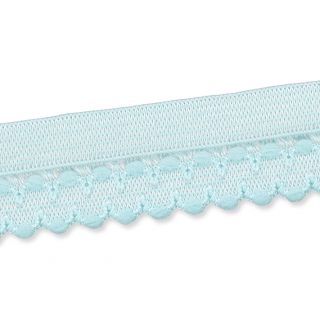 Spitzenborte - elastisch - 17 mm - mint
