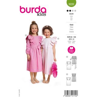 Schnittmuster - burda kids - Kleid mit Rüschen - 9220  