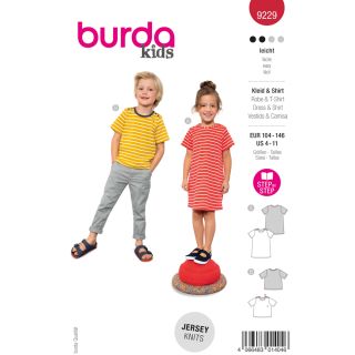 Schnittmuster - burda kids - Kleid&amp;Shirt - 9229  