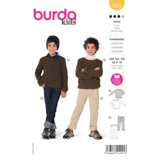 Schnittmuster - burda kids - Jungen Kombination - 9251