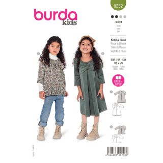 Schnittmuster - burda kids - Kleid &amp; Bluse - 9252