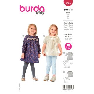 Schnittmuster - burda kids - Kleid &amp; Bluse - 9260