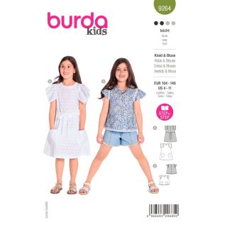 Schnittmuster - burda kids - Kleid &amp; Bluse - 9264