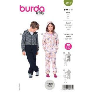 Schnittmuster - burda kids - Overall mit Kapuze - 9275