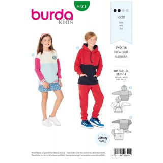 Schnittmuster - burda kids - Sweater - 9301