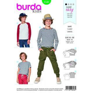Schnittmuster - burda kids - Shirt – Raglanärmel - 9346