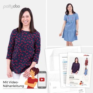 Schnittmuster - pattydoo - Allie - Damenbluse &amp; Kleid  