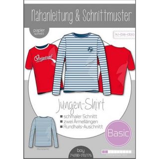 Schnittmuster - ki - ba - doo - Basic - Jungen - Shirt - Boys