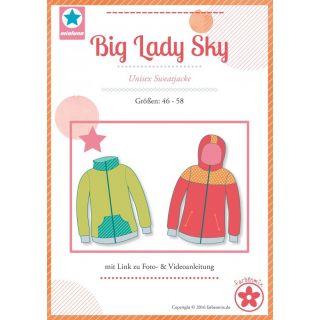 Schnittmuster - Farbenmix - Big Lady Sky - Sweatjacke