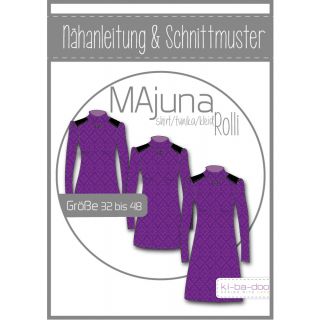 Schnittmuster - ki - ba - doo - MAjuna - Shirt/Tunika/Kleid mit Rolli - Woman