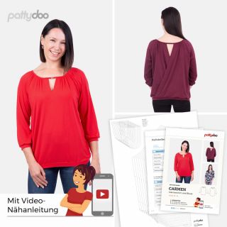 Schnittmuster - pattydoo - Carmen - Damenshirt &amp; Bluse 