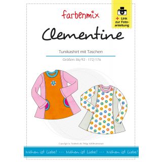 Schnittmuster - Farbenmix - Clementine - Tunikashirt mit Taschen - Kids