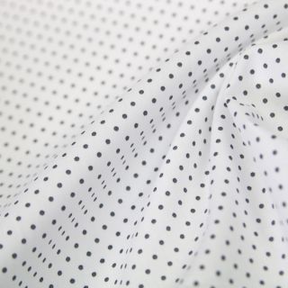 Baumwolle - Petit Dots - weiß - grau