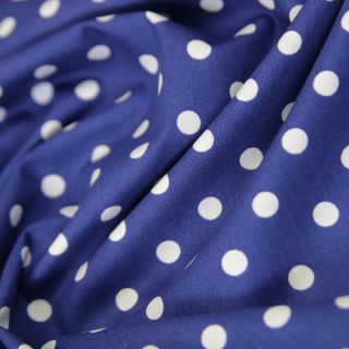 Baumwolle - Dots - royalblau