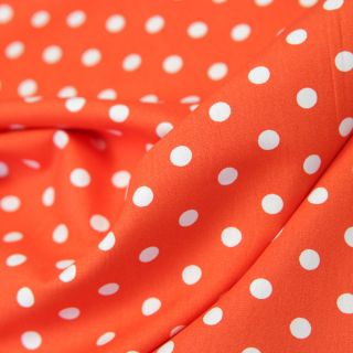 Baumwolle - Dots - orange