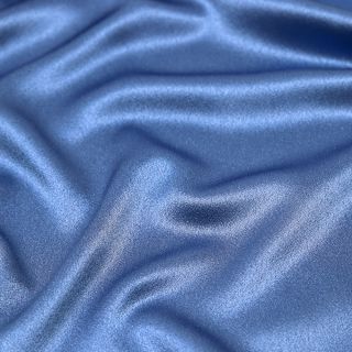 Reversible Satin - uni - rauchblau