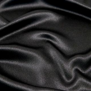 Reversible Satin - uni -schwarz