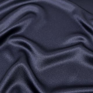 Reversible Satin - uni - dunkelblau