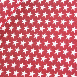 Deko-Jacquard - Doubleface - Sterne - rot