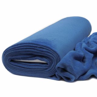 Wellnessfleece - uni - blau