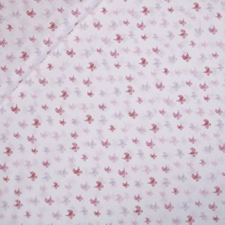 Baumwolle - Baby Boom - Kinderwagen - rose - weiß