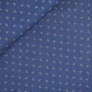 Baumwolle - Jeans - Hochrad - blau