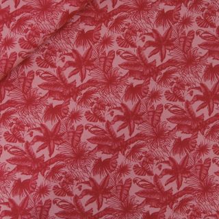 Baumwolle - Blättervielfalt - rot