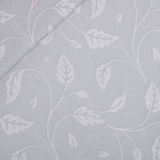 Deko-Jacquard - Leaves - grau