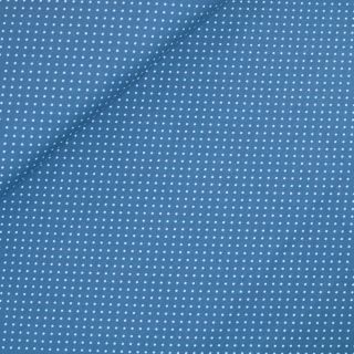 Baumwolljersey - Punkte klein - blau