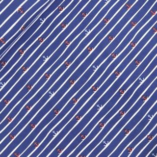 Baumwolljersey -  Hafenliebe - blau 