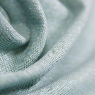 Jersey - Lurex - blau