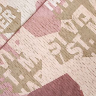 Baumwolljersey - Buchstabenprint - rosa