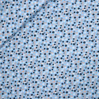 Baumwolljersey - Mini-Kringel - blau