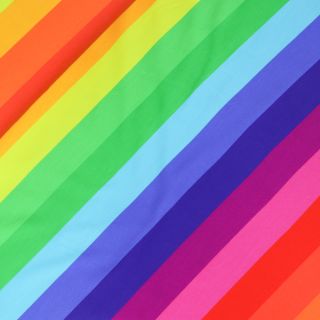 Baumwolljersey - Regenbogen Streifen - bunt