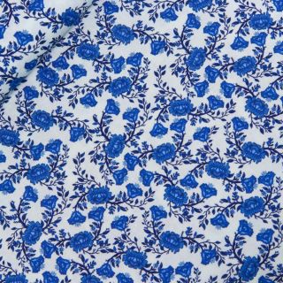 Patchwork - Baumwolle - Vergissmeinnicht - blau