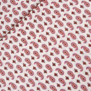 Viskose - Lurex -  Paisley - beige