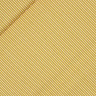 Baumwolle - Streifen 4mm/2mm - gelb