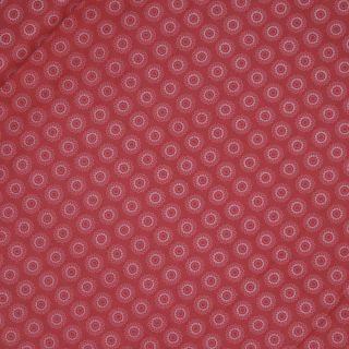 Baumwolle - moderne Blümchen - rot