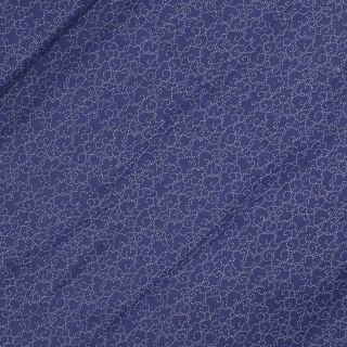 Baumwolle - wilde Pünktchen - royalblau